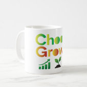 Mug Choisissez la croissance (Devant gauche)
