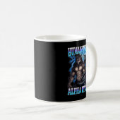 Mug Choix Alpha Contrefaçon Drôle Alpha Wolf Mème Humo (Devant droit)