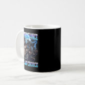 Mug Choix Alpha Contrefaçon Drôle Alpha Wolf Mème Humo (Devant gauche)