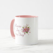 Mug Choose Joy Every Day Mug: Cute Pig & Floral Art (Devant gauche)