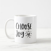 Mug Choose Joy Hapness Heart Insrational Motivational  (Gauche)