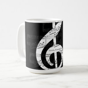 Mug Chopin Romantique Nocturne Arbre Clef Op. 9, No 1