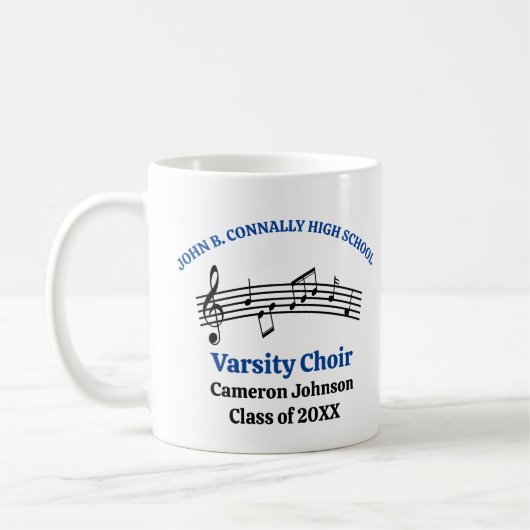 Mug Chorale Bleu High School personnalisable (Gauche)