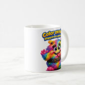 Mug Chose Colorée Floue "Truc" (Devant droit)