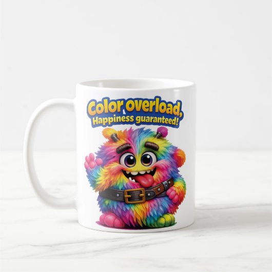 Mug Chose Colorée Floue "Truc" (Gauche)