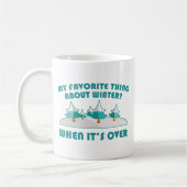 Mug Chose préférée à propos de l'hiver (Gauche)