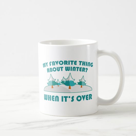 Mug Chose préférée à propos de l'hiver (Droite)