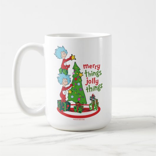 Mug Chose Une Chose Deux Merry Things Jolly Things (Gauche)