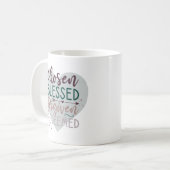Mug Chosen Bienheureux Pardonné Citation Chrétienne Ra (Devant gauche)