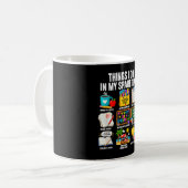 Mug Choses à faire pendant le temps libre professeur v (Devant gauche)