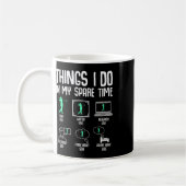 Mug Choses de golf que je fais pendant mon temps libre (Gauche)