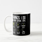 Mug Choses de golf sur disque que je fais pendant mon  (Gauche)