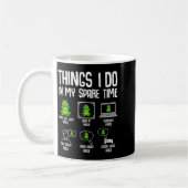 Mug Choses de grenouille que je fais pendant mon temps (Gauche)