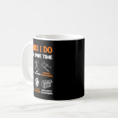 Mug Choses drôles de menuiserie que je fais pendant mo (Devant gauche)