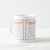 Mug Choses drôles I appris de ma Terre-Neuve (Devant gauche)