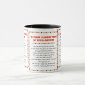 Mug Choses drôles I appris de mon berger néerlandais (Centre)