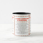 Mug Choses drôles I appris de mon épagneul de Boykin (Centre)