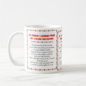 Mug Choses drôles I appris de mon lévrier italien (Gauche)