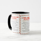 Mug Choses drôles I appris de mon Pudelpointer (Devant gauche)