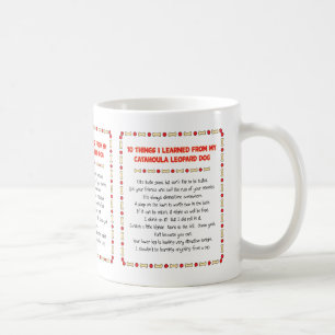 Mug Choses drôles I appris du chien de léopard de