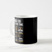 Mug Choses drôles que je fais pendant mon temps libre (Devant gauche)
