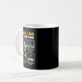 Mug Choses drôles que je fais pendant mon temps libre (Devant gauche)
