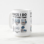 Mug Choses drôles que je fais pendant mon temps libre (Devant gauche)