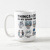 Mug Choses drôles que je fais pendant mon temps libre (Gauche)
