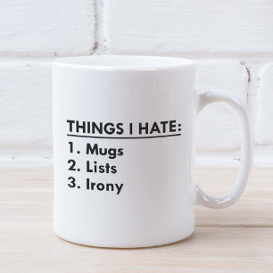 Mug Choses que je déteste