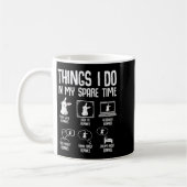 Mug Choses que je fais dans mon temps libre Bunny Rabb (Gauche)