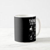 Mug Choses que je fais dans mon temps libre Canne à pê (Devant droit)