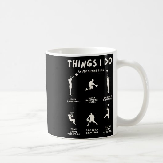 Mug Choses que je fais pendant mon temps libre (Droite)