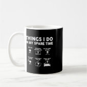 Mug Choses que je fais pendant mon temps libre Bbq Fun (Gauche)