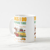 Mug Choses que je fais pendant mon temps libre Blagueu (Devant gauche)