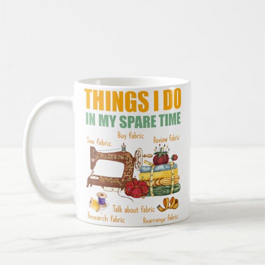 Mug Choses que je fais pendant mon temps libre Blagueu (Gauche)