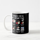 Mug Choses que je fais pendant mon temps libre Bowling (Gauche)