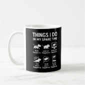 Mug Choses que je fais pendant mon temps libre Capybar (Gauche)