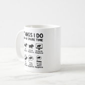 Mug Choses que je fais pendant mon temps libre Capybar (Devant gauche)