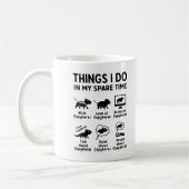 Mug Choses que je fais pendant mon temps libre Capybar (Gauche)