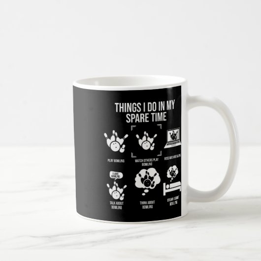 Mug Choses que je fais pendant mon temps libre Équipe (Droite)