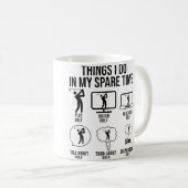 Mug Choses que je fais pendant mon temps libre Joueur (Devant droit)