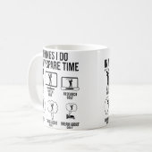 Mug Choses que je fais pendant mon temps libre Joueur (Devant gauche)