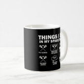Mug Choses que je fais pendant mon temps libre Lacross (Devant droit)