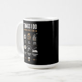 Mug Choses que je fais pendant mon temps libre Parlons (Devant gauche)