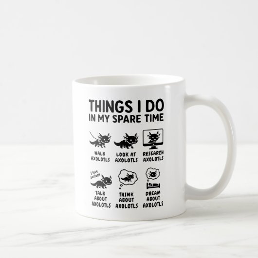 Mug Choses que je fais pendant mon temps libre Passion (Droite)