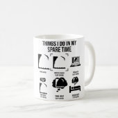 Mug Choses que je fais pendant mon temps libre Plongeo (Devant droit)