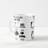 Mug Choses que je fais pendant mon temps libre Plongeo (Devant gauche)