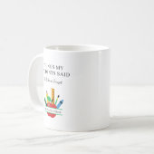 Mug Choses que mes élèves ont dites Drôle Enseignant P (Devant gauche)