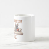 Mug Choses que mon Frenchie a volées Drôle de chien bo (Centre)