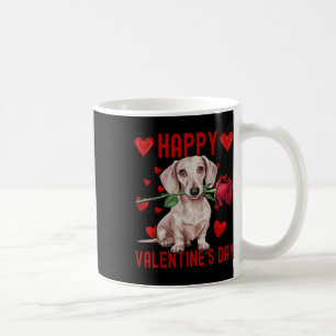 Mug Chou Dachshund Chien Coeur Rouge Couples Joyeux Va